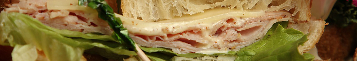 Eating Deli Sandwich at G Food Mart Deli restaurant in Kirkland, WA.